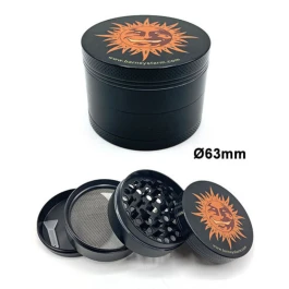 BFGR002 - BARNEY'S FARM - BLACK METAL GRINDER | 63mm