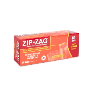 250010 - ZIP-ZAG BAGS - L-BAG WITH ULTRARESISTANT CLOSURE | 250gr 50pcs