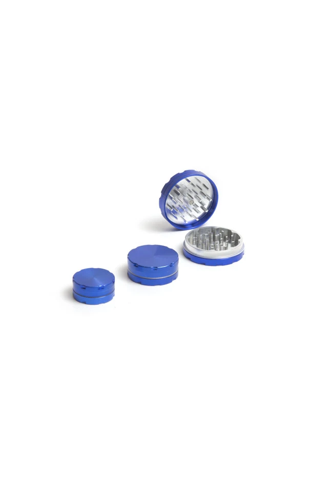 912181 - GRINDER DE LUXE ALUMINIO 62MM 2 PARTES AZUL CLARO