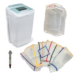 KBUBLARGE9PUEX - BUBBLEXTRACTOR KIT - GRANDE MACHINE À LAVER AVEC 9 FILETS MÉDICAUX 120L SACS