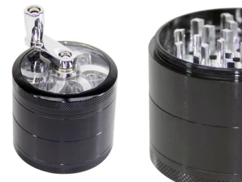 912188 - MOULIN 62 MM 4 PIÈCES NOIR POLLINATOR