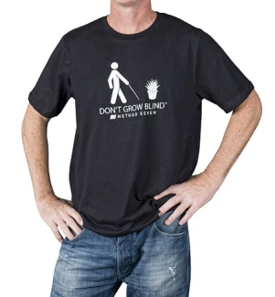 M7BLINDM - METHOD SEVEN - T-SHIRT "DON'T GROW BLIND" TAGLIA M