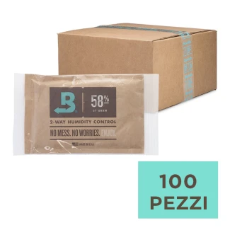 BOVEDA 58% - MANTENIMENTO UMIDITA' COSTANTE | BOX 100pz DA 67gr IMBUSTATO SINGOLARMENTE Indoorline