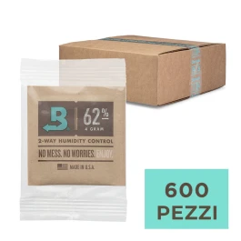 MB6204OWBOX - BOVEDA 62% - MANTENIMENTO UMIDITA' COSTANTE |  BOX 600pz DA 4gr IMBUSTATO SINGOLARMENTE