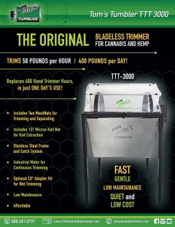 TOM'S TUMBLER - TRIMMER A SECCO TTT3000 Indoorline