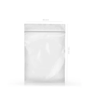 QNUBU - SACCHETTO IN PLASTICA CON CHIUSURA ZIP | 80x120mm 1000pz
