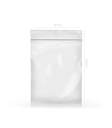PACK0032 - QNUBU - SACCHETTO IN PLASTICA CON CHIUSURA ZIP | 80x120mm 1000pz