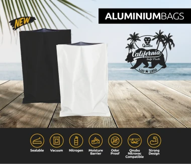 QNUBU - SACCHETTO NERO IN ALLUMINIO TERMOSALDABILE | 45x60cm 1pz