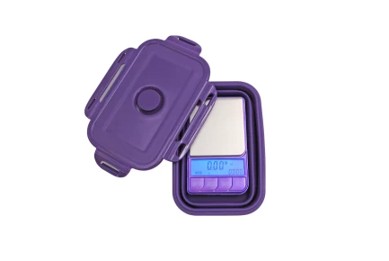 BILANCIA DIGITALE KENEX OMEGA OMG-1000 MAX 1000 GRAMMI STEP 0,1G CON VASCHETTA IN SILICONE PIEGHEVOLE