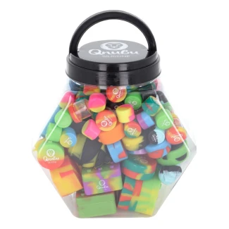 QNUBU - MIX CONTENITORI IN SILICONE CON DISPLAY | TAGLIA XL