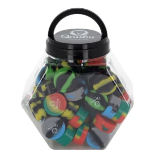 QNUBU - CONTENITORI IN SILICONE CON DISPLAY | ROTONDO 11ml 60pz