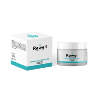 RE0010 - REWELL - CREMA VISO IDRATANTE CON CBD | 50ml 250mg CBD